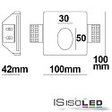 ISOLED recessed luminaire G4 IP20, white