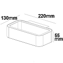 ISOLED Outdoor LED wall luminaire Up&Down, angular, 1x7W CREE, IP54,3000K 310lm 120�, aluminium, silver