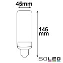ISOLED LED Reftrofit Corn, IP40, E27, 11W 2700K 1100lm 360, not dimmable, frosted