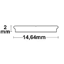 ISOLED Profil SURF12 HIDDEN, aluminium