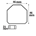 ISOLED D�mper, hvid