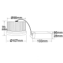 ISOLED Reflektorp�re AR111 20W 1840lm 3000K 25� CRI 83 