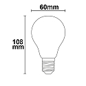 ISOLED Top spejl lyskilde standard E27 4W 340lm 2700K 360� CRI 80-89 