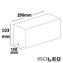 ISOLED Outdoor wall luminaire BOX-II, IP54, E27, excl. lamps, aluminium / plastic, white
