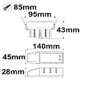 ISOLED Recessed LED spot SUNSET, 15W 2200-3100K 1000lm 45�, CRI >95, dim-to-warm, swivelling, white