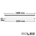 ISOLED linert lampe IP65, hvid  36W 3760lm 4000K CRI 80-89 129.6cm