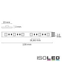 ISOLED LED SIL RGB+WW Flex strip, 24V, 19W, IP20, 4in1 chip