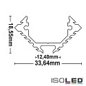 ISOLED LED corner profile CORNER12, anodized aluminium, 200cm