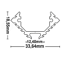 ISOLED Hj�rneprofil CORNER12, aluminium
