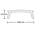 ISOLED tilbeh�r Wireoph�ng SURF12(FLAT) / DIVE12(FLAT) / ROUND12, hvid 200cm