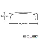 ISOLED tilbehr Wireophng SURF12 RAIL / BORDERLESS (FLAT), hvid 200cm