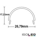ISOLED Accessory for profile SURF24(FLAT) / DIVE24(FLAT) - cover COVER13, opal, 65% translucency, 200cm