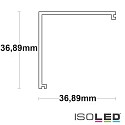 ISOLED Accessory for profile LAMP35 EDGE - cover COVER16, opal / satined, 200cm
