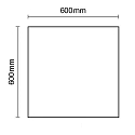 ISOLED LED panel frameless, d�mpbar 50W 4700lm 2700K 120� 120� CRI 80