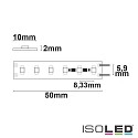 ISOLED LED CRI927 CC-Flex strip, 24V, 12W, IP20, warm white, 15m reel