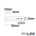 ISOLED LED AQUA830 CC-Flex strip, 24V, 12W, IP68, warm white, 15m reel