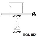 ISOLED LED pendant luminaire OFFICE PRO Up+Down, UGR<19, 20+40W 4000K 6000lm 115, CRi >90, 1-10V dimmable, silver