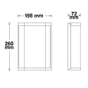 ISOLED Outdoor wall luminaire, IP54, 26 x 20 x 7cm, 2x E27 T45, excl. lamps, aluminium, anthracite