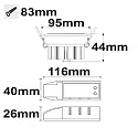 ISOLED Recessed LED spot SUNSET with variable depth, 9W 2000-2800K 530lm 45�, dim-to-warm, swivelling, white