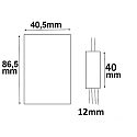 ISOLED Wireless RGB remote for LED Strip Mini (colour, brightness and scenes), 3 channels, 12-24V DC 3x2A