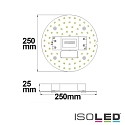 ISOLED LED conversion board ColorSwitch,  25cm, 230V AC, 25W 2600|3100|4000K 3200lm 120, incl. magnet + pre-installed transformer