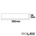 ISOLED LED ceiling luminaire, IP20, square, 30x30cm, 24W 4000K 1850lm, dimmable, white