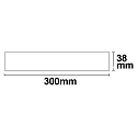 ISOLED Loftlampe firkantet IP20, hvid d�mpbar