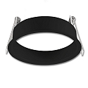 Round extension ring for recessed spot Sys-68, set back , matt black