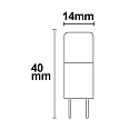 ISOLED LED lyskilde G4 G4 2W 180lm 4000K 360� CRI 80