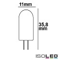 ISOLED Pin based LED lamp 48SMD, IP62, sealed, G4, 12V AC / DC, 2W 4000K 150lm 360, not dimmable