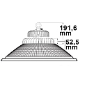 ISOLED LED hall lighting spot FL with Alu reflector, IP65, 200W 28000lm, 1-10V dimmable, 4000K 80�