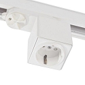 3-phase socket adapter with safety plug, max. 6A, incl. childlock ( CLASSIC + S1)