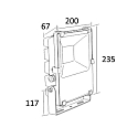 ISOLED Projekt�rlys PRISMATIC svingbar, drejelig IP65, antracit 