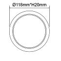 ISOLED Downlight Flex IP52, satin, hvid 