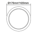 ISOLED Downlight Flex IP52, satin, hvid 