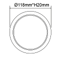Downlight Flex IP52, satin, hvid 