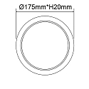 Downlight Flex IP52, satin, hvid 