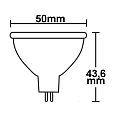 ISOLED Reflektorp�re MR16 OPAL GU5,3 3,5W 350lm 3000K 270� CRI 80-89 