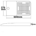 ISOLED Projekt�rlys Street Light HE75 stiv, d�mpbar IP68, sort d�mpbar