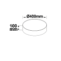 ISOLED Loftlampe rund, CCT Switch IP20, hvid d�mpbar