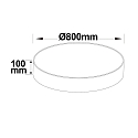 ISOLED Loftlampe rund, CCT Switch IP20, hvid d�mpbar