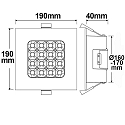 ISOLED Downlight PRISM d�mpbar IP54, hvid d�mpbar
