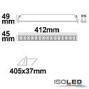 ISOLED recessed luminaire Raster Line IP20, dimmable 30W 1950lm 3000K 30 30 CRI >90