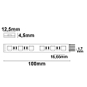 ISOLED LED AQUA RGB+WW Flex strip, 24V, IP68, 19W/m, 4in1 chip, 500cm