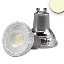 Prismatic LED spot, GU10, 5W 3000K 430lm 899cd 45�, CRi >90, dimmable, partially satined