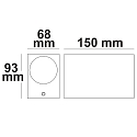 ISOLED Væglampe up / down GU10 IP54, sort 