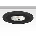 recessed mounting frame Kombi round for GU10 / MR16 Spots, IP20, fixed, excl. socket, aluminium, black / black