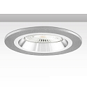 recessed mounting frame Kombi round for GU10 / MR16 Spots, IP20, fixed, excl. socket, aluminium