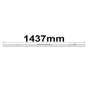 ISOLED FastFix LED linear system R module (universal fit), IP40, 150cm, 1-10V dimmable, 25-75W 4000K, 11400lm 90�