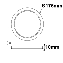 ISOLED Downlight Flex d�mpbar IP52, hvid d�mpbar